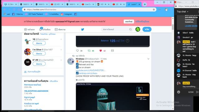 VGO Gambling start 100$ [ENG/THAI] [GA] смотреть онлайн