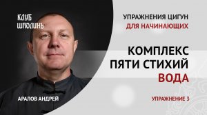 Комплекс пяти стихий. Стихия воды. Упражнение 3: "Змея прячется в траве". Цигун для начинающих.