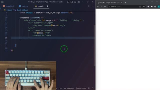 ASMR Programming - Crypto Price App - No Talking смотреть онлайн