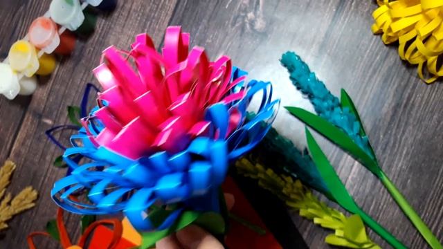 ?3 ИДЕИ ПРОСТЫХ поделок на 8 МАРТА своими руками?ПОДЕЛКИ в ШКОЛУ и Детский сад?Цветы из Бумаги смотреть онлайн