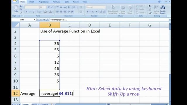 Average calculation in MS Excel with keyboard quickly | Excel formulas and functions and short keys смотреть онлайн