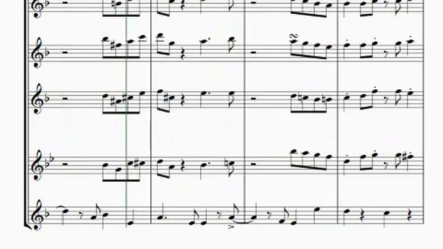 SAXOPHONE QUARTET - PUTTIN' ON THE RITZ - (SS/AS) AS TS BS - Barry Molinski смотреть онлайн