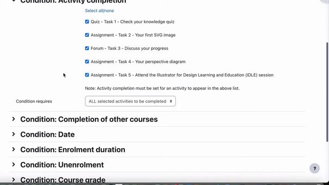How to setup COURSE COMPLETION in a MOODLE 4.0 course смотреть онлайн