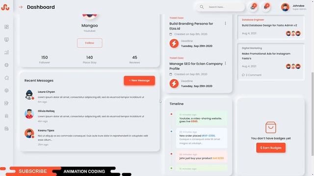 Responsive Admin Dashboard Using HTML CSS & JavaScript | Neumorphism Dashboard Template Design смотреть онлайн