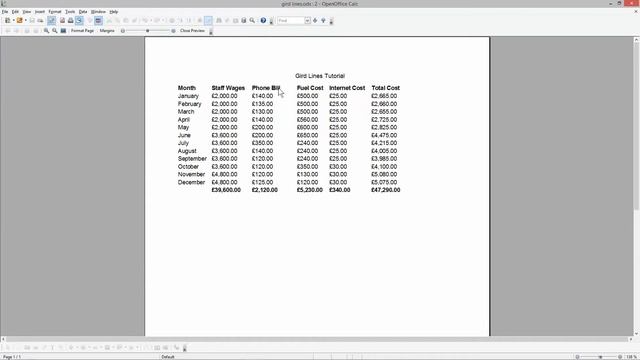 How to add grid lines to an open office calc spreadsheet смотреть онлайн