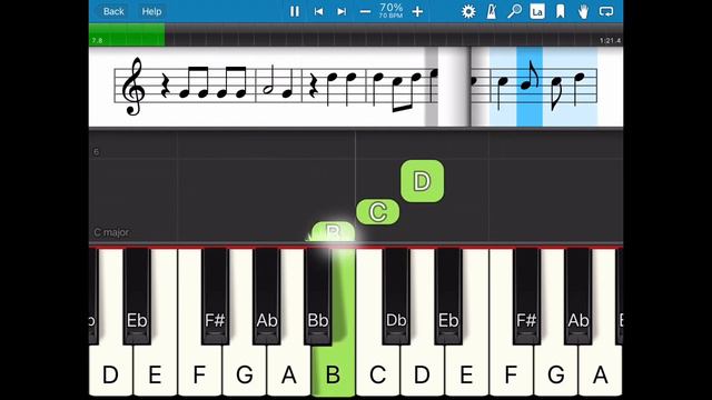 Paru-parong Bukid (Easy piano tutorial with metronome) смотреть онлайн