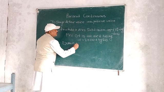 To change active voice into passive voice in present continuous...k.p. смотреть онлайн
