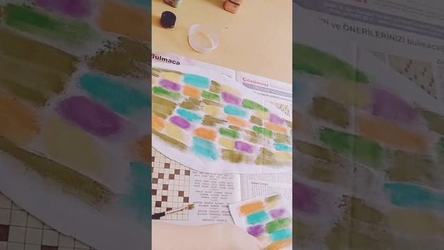 Имитация пэчворка с помощью акриловых красок/Ободок тюрбан - эффектный, яркий аксессуар смотреть онлайн