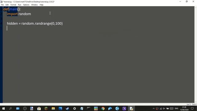 how to make a guess the number game in python 3.8.2 смотреть онлайн