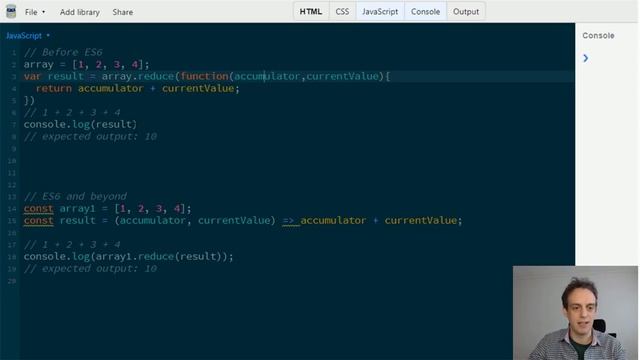 Javascript reduce() #1 смотреть онлайн