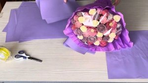 Шоколадные розы | Шоколадный букет | Оформление букета | букет из шоколадных роз