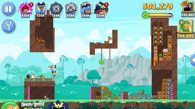Angry Birds Friends Tournament 1232 Level 1 Power UP смотреть онлайн