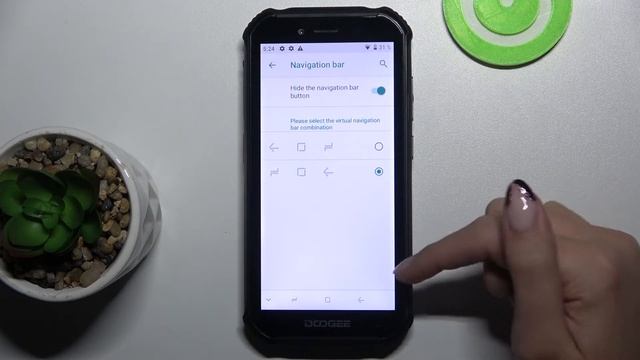 Barra de navegación en DOOGEE S40 - poner botones de navegación / navegación por gestos смотреть онлайн