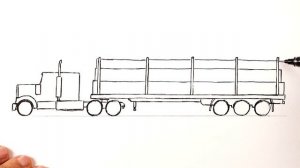 Как нарисовать Лесовоз