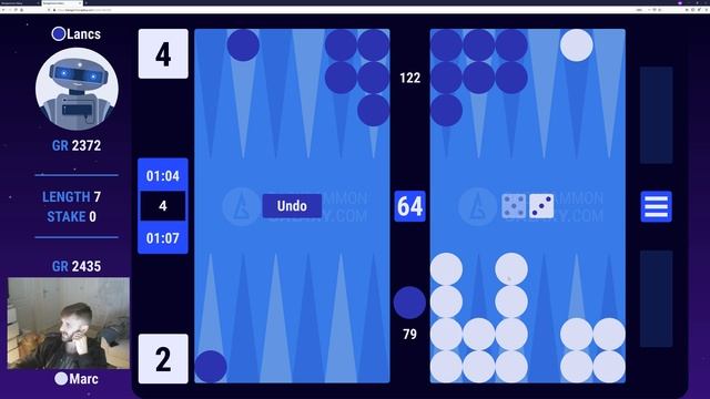 Backgammon Grandmaster playing online at Galaxy смотреть онлайн