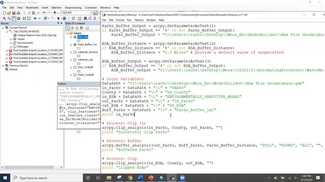 Editing your exported Python script смотреть онлайн