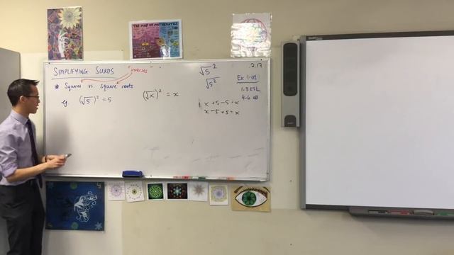 Simplifying Surds (1 of 2: Squares vs. square roots) смотреть онлайн