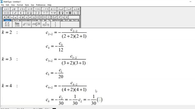 Power Series Solution of Differential Equation: y'' + x^2y = 0 смотреть онлайн
