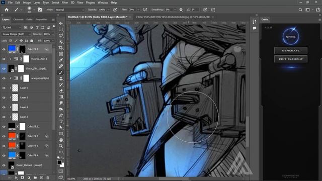 Making Hyper Sketch Glow in Photoshop ! смотреть онлайн