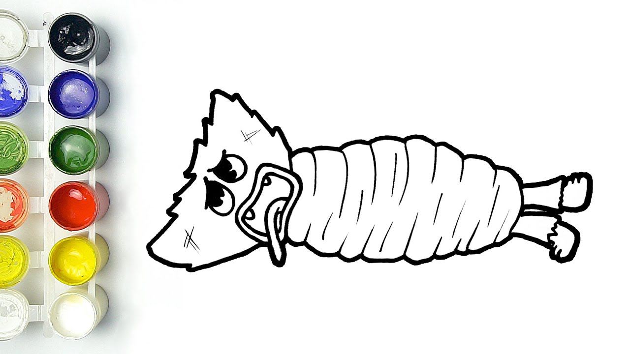 Como Dibujar Huggy Wuggy Atado Y Secuestrado De Poppy Playtime