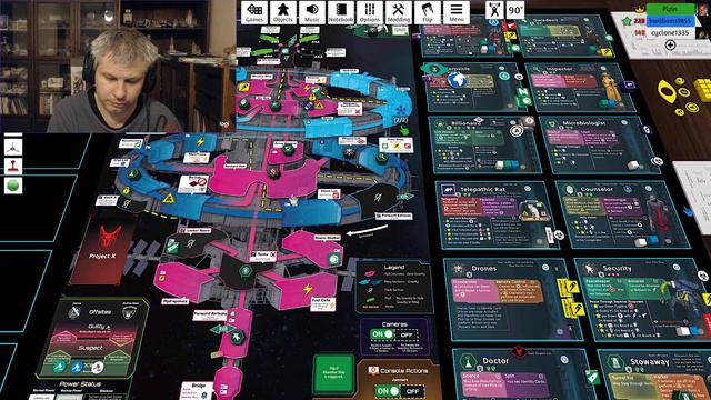 Stationfall playtest - Guilty loser (3 players), TTS смотреть онлайн