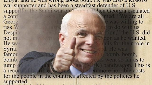 СМИ США: Джон Маккейн и его ошибочная внешняя политика