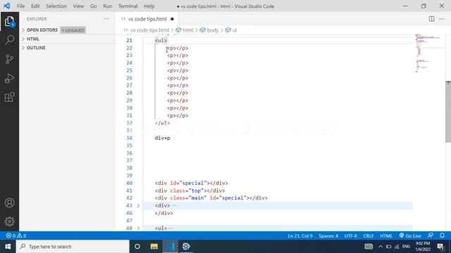 vscode shortcuts | visual studio shortcuts |HTML shortcuts | HTML tutorial for beginners | HTML Tag смотреть онлайн