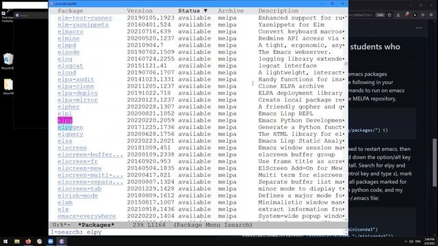 Install and configure python support in emacs смотреть онлайн