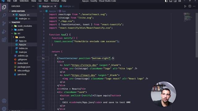 Notificações de Toast no ReactJS смотреть онлайн