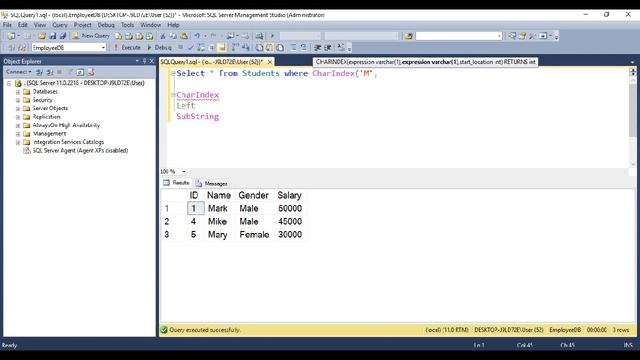 Sql query to select all names that start with a given letter without like operator смотреть онлайн