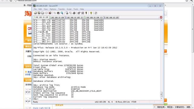 02.25.02_Oracle_10gR2_RACDG_2.25.2 Enabling Archive Logs and Flashback in a RAC смотреть онлайн