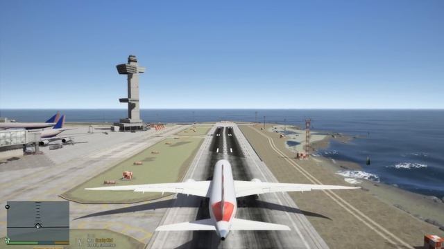 Boeing 787-9 Dreamliner Flying To Liberty City From Los Santos in GTA 5 смотреть онлайн
