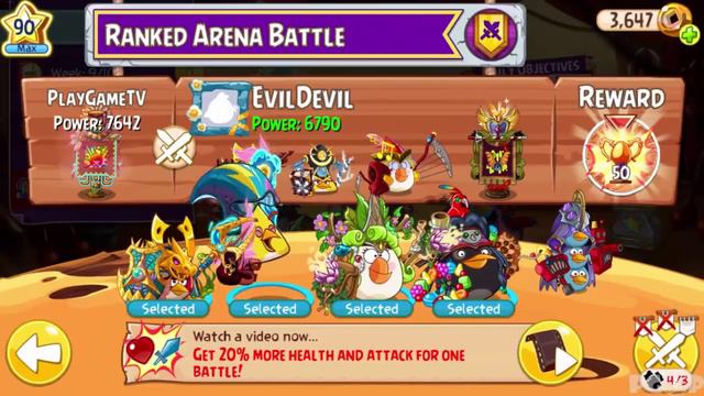 Angry Birds Epic - PvP Ranked Arena Battle! Part 311 смотреть онлайн