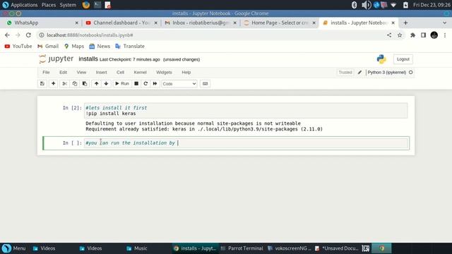 How to install keras in jupyter notebook смотреть онлайн