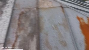 Беларусь.Удаление ржавчины с оцинкованной крыши перед покраской от www.чисткакрыш.бел