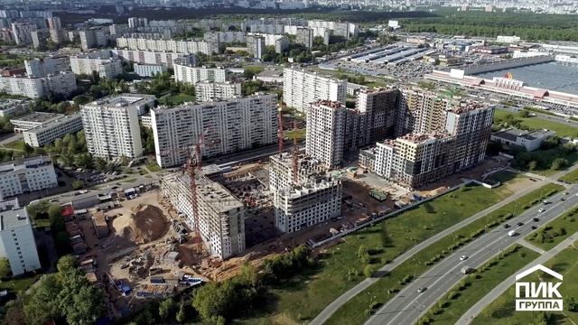 Влюблино | Ход строительства. Май | ПИК смотреть онлайн