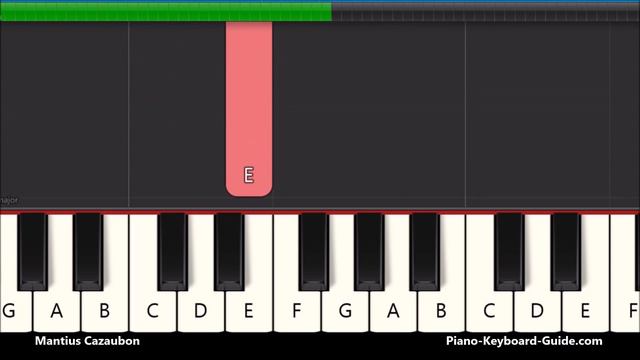 I'm Dreaming Of A White Christmas - Very Easy Piano Tutorial смотреть онлайн
