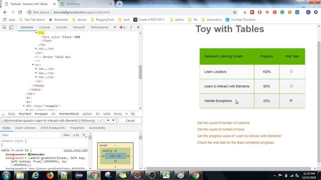 Selenium Tutorial Series | Part 21 | Working with Dynamic Tables | Tamil смотреть онлайн