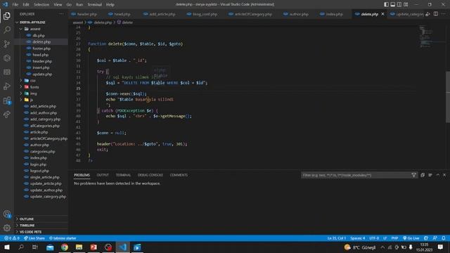 8 - PHP ile Admin Panelli Blog Web Site Yapımı смотреть онлайн