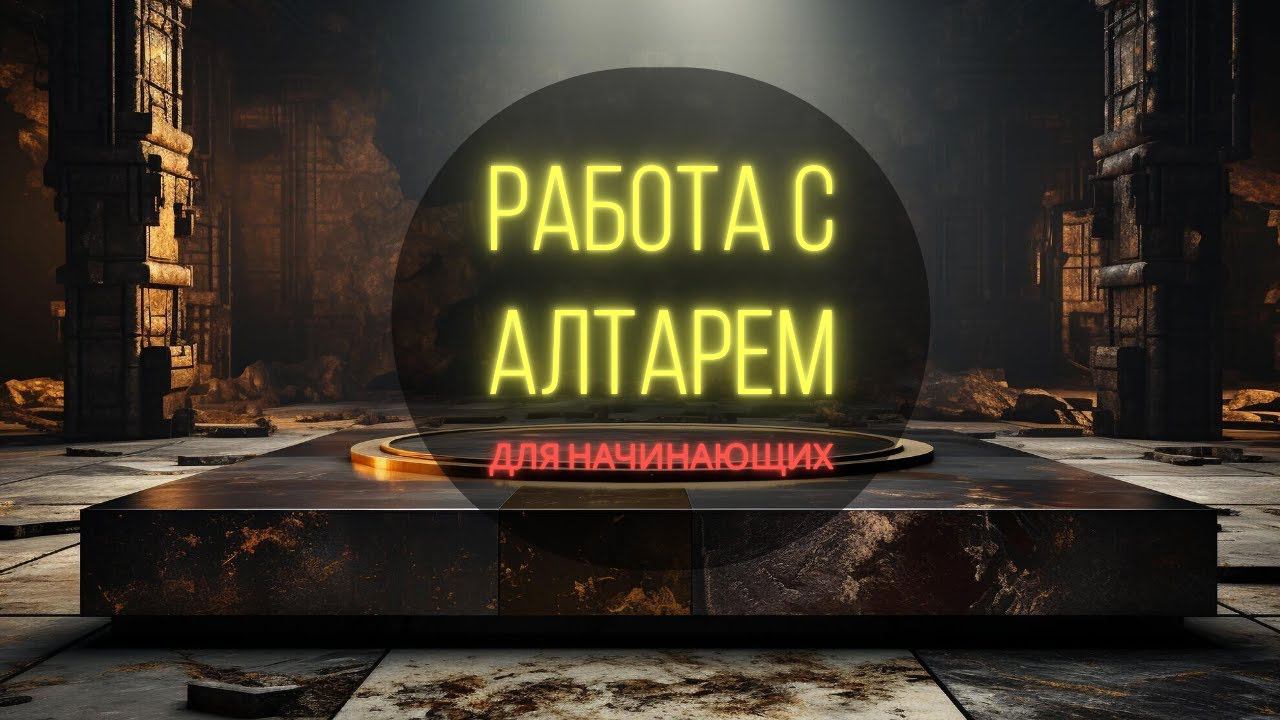 РАБОТА С АЛТАРЕМ ДЛЯ НАЧИНАЮЩИХ