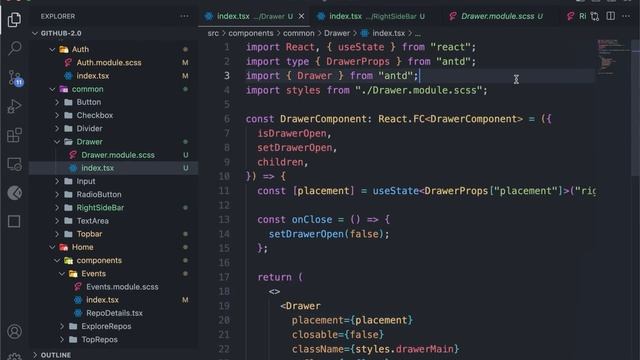 Code a GitHub Clone using Next.js, Typescript, and Tailwind CSS - Profile Options смотреть онлайн