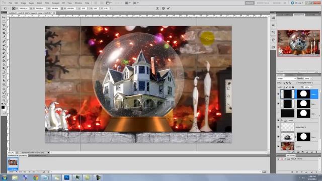 Photoshop Tutorial: How to ANIMATE Snowflakes in a Snowglobe смотреть онлайн