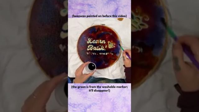 How To Do Free Painting With Dyes On A Batik