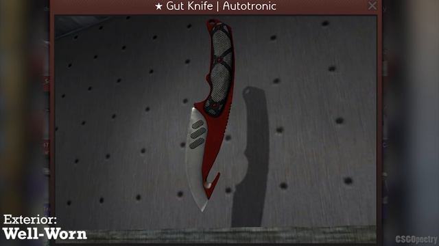 Autotronic Gut Knife StatTrak skin preview FN/MW/FT/WW/BS — CS:GO смотреть онлайн