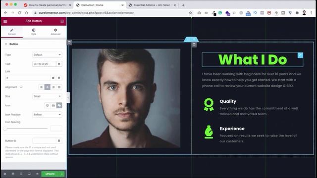 how to make portfolio website in wordpress with elementor смотреть онлайн