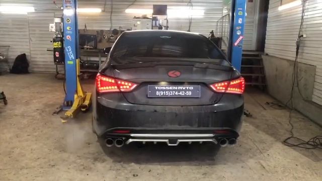 Hyundai Sonata YF выхлоп смотреть онлайн