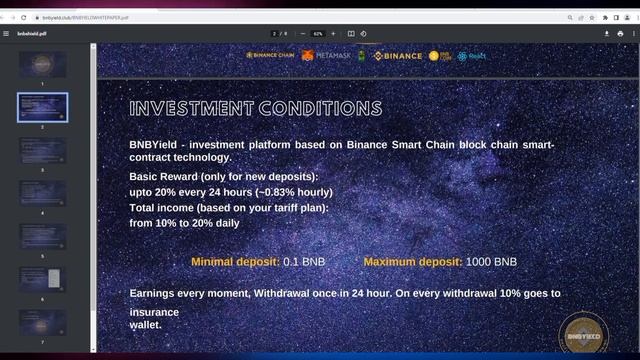 BNBYIELD | INVESTMENT PLATFORM AS LOW AS 600PESOS OR .05 BNB LANG! | LAUNCH IN 3DAYS смотреть онлайн