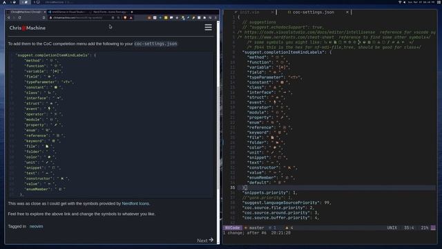 Neovim - LSP Completion Symbols with CoC смотреть онлайн