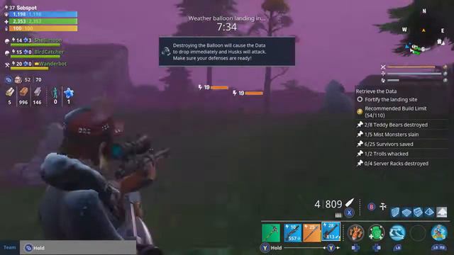 Let's Play Fortnite Co-op Part 18 - Shoot it Down смотреть онлайн