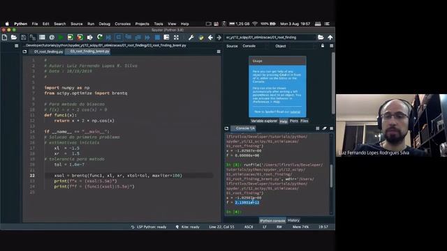 Live ComputEQ - RTFM e métodos numéricos com Scipy смотреть онлайн